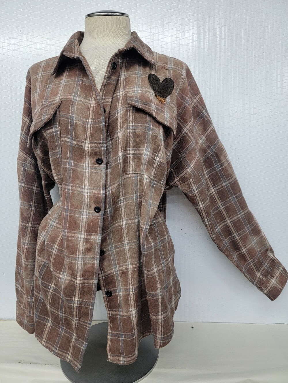 **SOLD****Ella Langley Cowgirl Flannel Shirt Upcycled - Picture 5 of 7